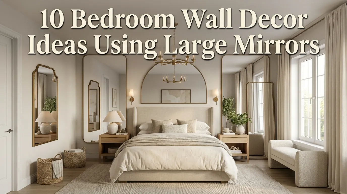 10 Bedroom Wall Decor Ideas Using Large Mirrors