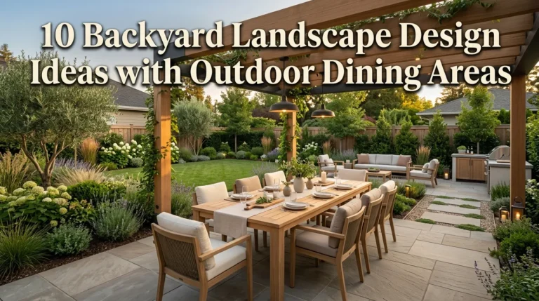 10 Backyard Landscape Design Ideas with Outdoor Dining Areas