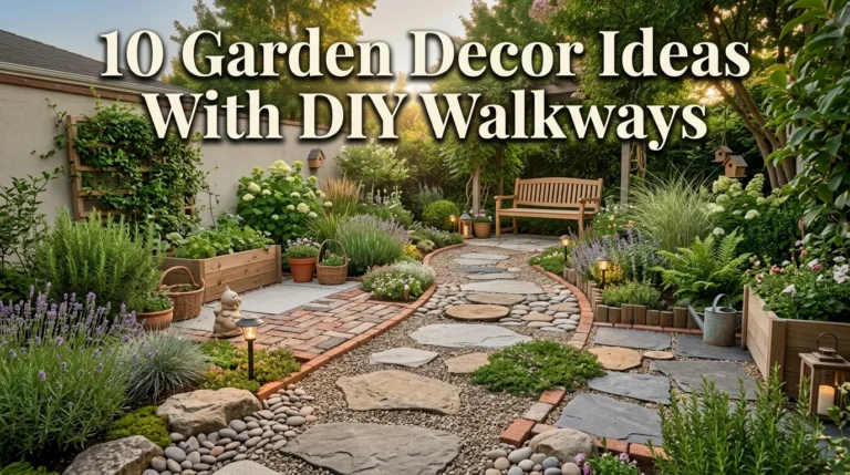 10 Garden Decor Ideas With DIY Walkways
