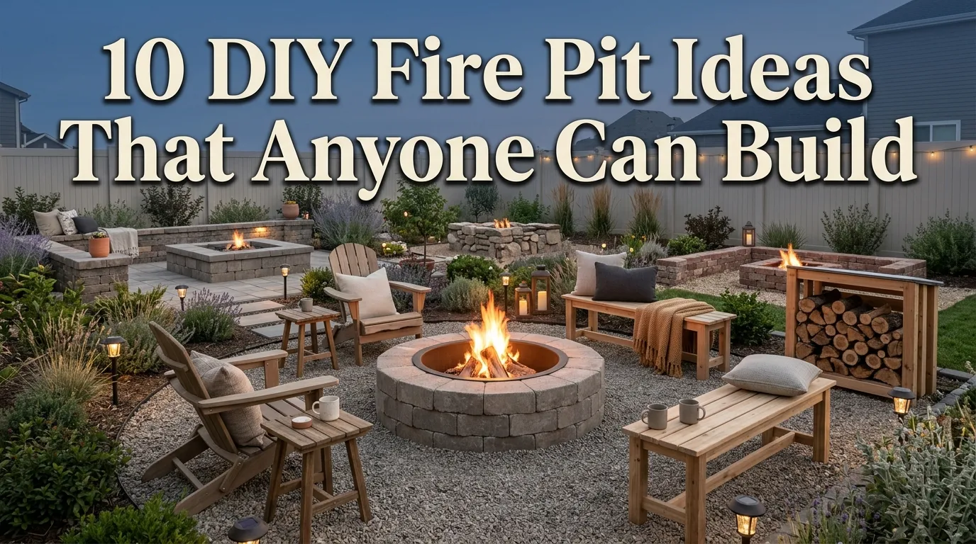 10 DIY Fire Pit Ideas That Anyone Can Build