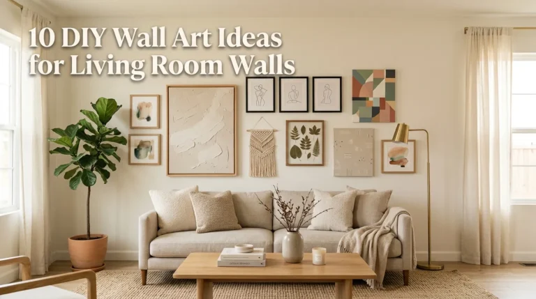10 DIY Wall Art Ideas for Living Room Walls