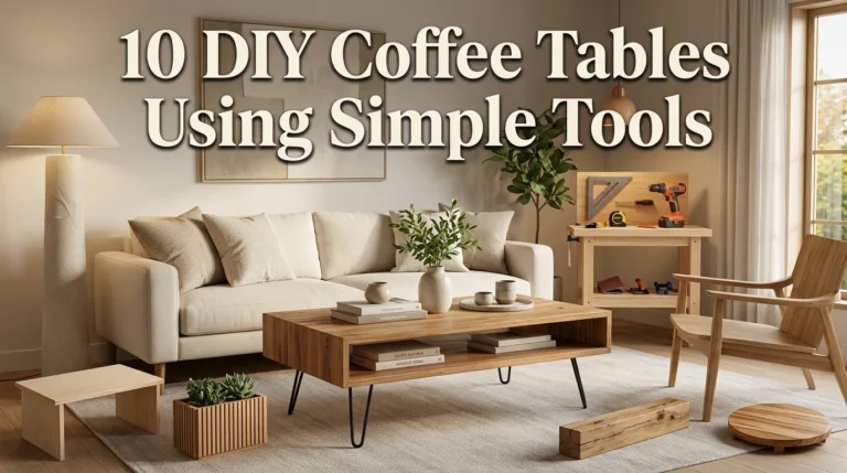 DIY Coffee Tables Using Simple Tools