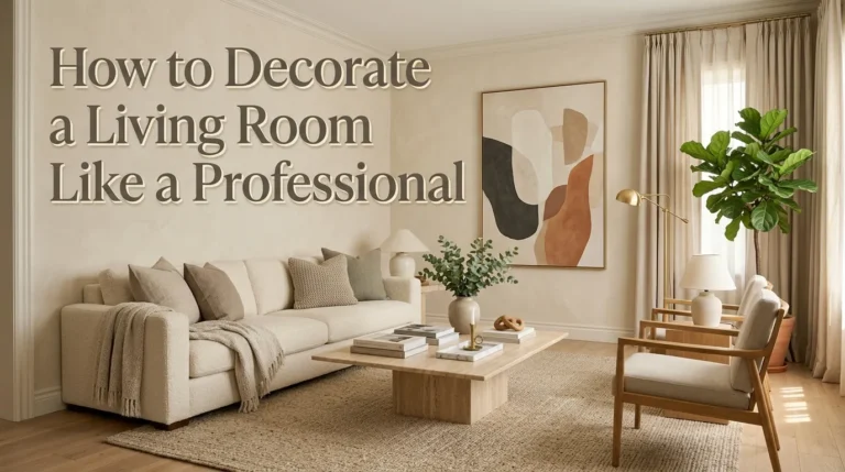 How to Decorate a Living Room Like a Professional