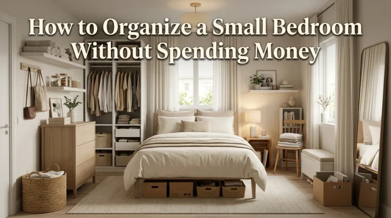 How to Organize a Small Bedroom Without Spending Money