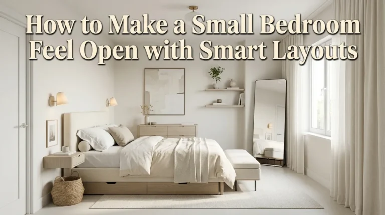 How to Make a Small Bedroom Feel Open with Smart Layouts