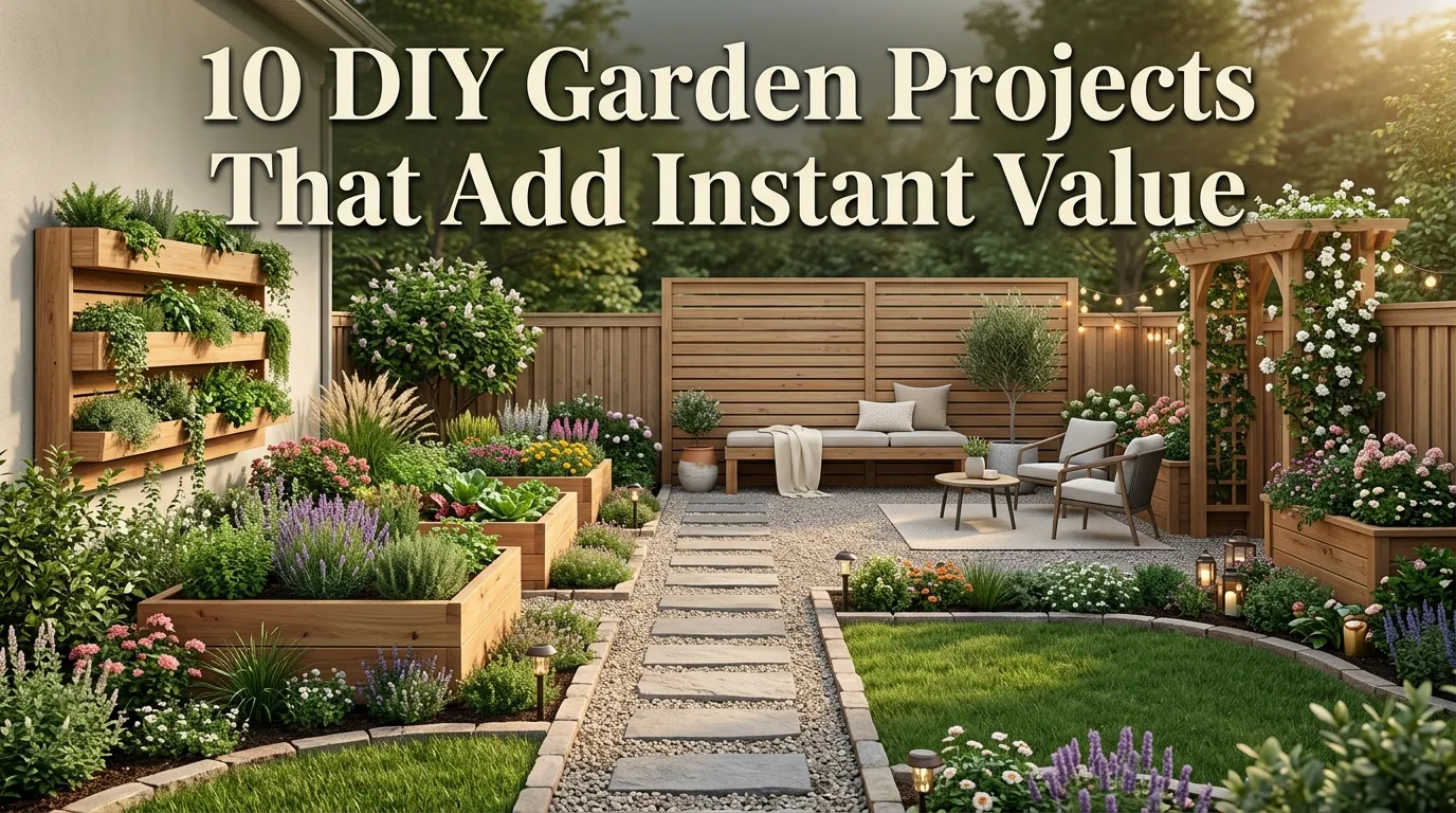 10 DIY Garden Projects That Add Instant Value