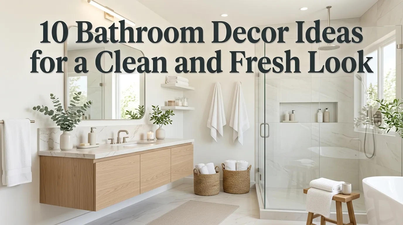 10 Bathroom Decor Ideas for a Clean and Fresh Look
