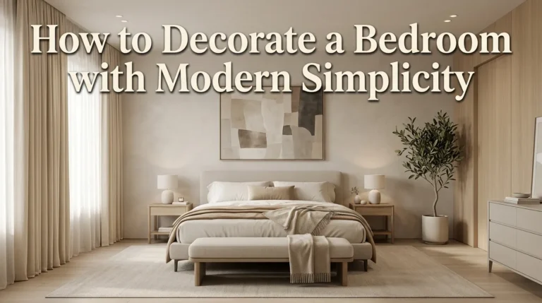 How to Decorate a Bedroom with Modern Simplicity