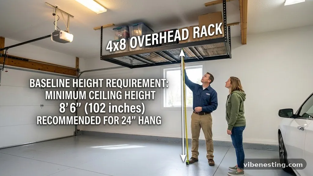 The Baseline Height Requirement - What Is the Minimum Ceiling Height Needed for a 4x8 Overhead Storage Rack?